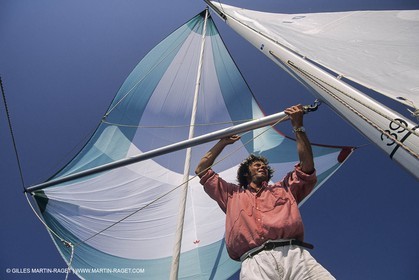 Voile, croisière, personnages, hommes