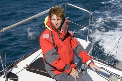 28 09 2007 - Marseille (FRA, 13) - Aigle Marine weather clothing showed in action by salors Marc Emig et Luce Molinier