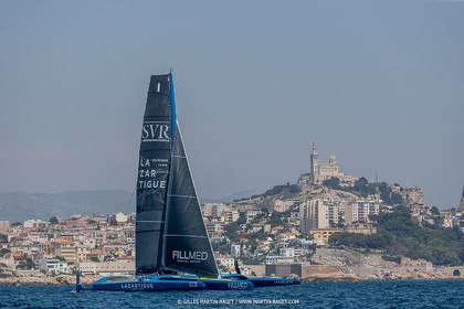 18 05 2022, Marseille (FRA), APremière navigation du trimaran Ultim SVR LAZARTIGUE à Marseille