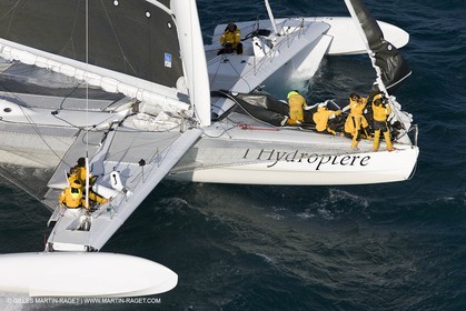 03 10 2008 - Fos   mer (FRA, 13) - L'Hydroptère - Tentative de record de vitesse