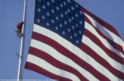 Sailing, Yacht Racing, 26th America's Cup Fremantle 1987, Stars and Stripes