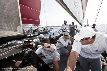 19 05 2010 - La Maddalena (ITA, Sardinia) Louis Vuitton Trophy - BMW ORACLE Racing - Training