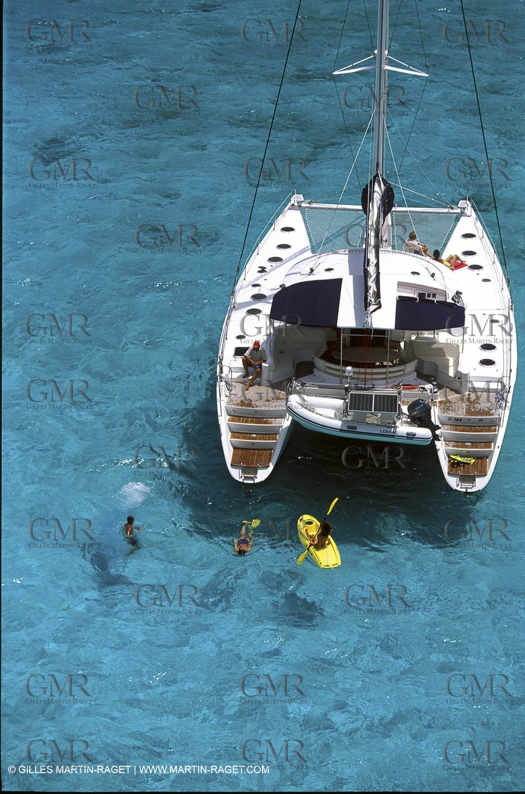 Cruising multihull mooring