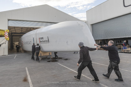 15 02 2022, La Grande Motte (FRA), Gunboat 80  1 hulls delivery