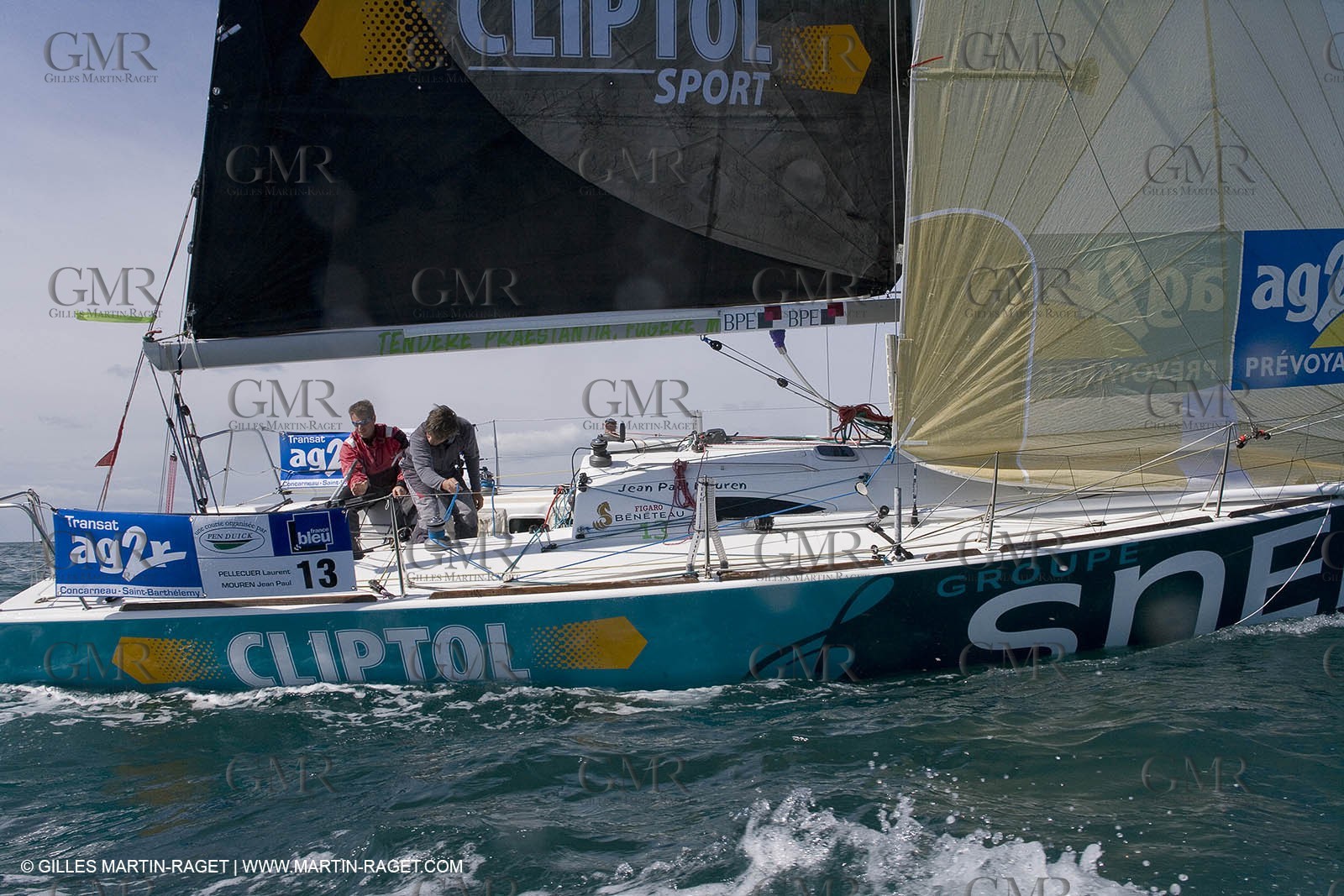 27 03 08- La Grande Motte- (FRA,34) Transat AG2R 2008- Jean-Paul Mouren- Laurent Pellecuer