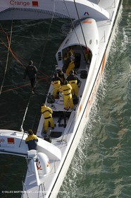 Vannes - Multiplast Boatyard - Orange II 1st sea trial