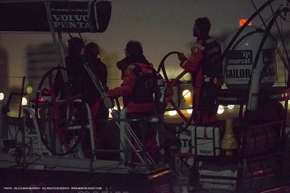07 11 2014, Capetown (ZAF), Volvo Ocean Race 2014-15, Team Alvimedica finish and arrival in Cape Town