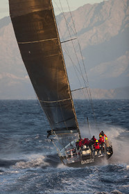09 10 2017, Calvi (FRA,20), VOR 70 Babsy, Tentative de record autour de la Corse à la voile, skipper Franck Cammas