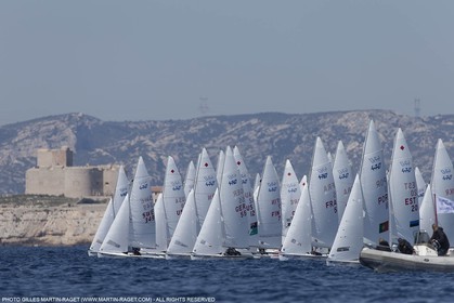 10 04 2015, Marseille (FRA), Yachting Club de la Pointe Rouge - Coupe Internationale de Printemps des 470, Day 3