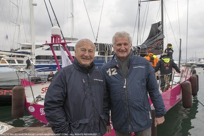 21 03 2015, Saint Tropez (FRA,83), 900 Nautiques de Saint Tropez by SFS, Start, M. Jean-Pierre Tuveri, maire de Saint-Tropez, AndrA Beaufils, prAsident SociAtA Nautique de Saint-Tropez
