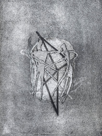 12 07 2020, St Rémy de Provence (FRA, 13) Oeuvre Germaine Richier, gravure