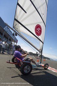 03 08 2013 - San Francisco (USA,CA) - 34th America's Cup - Louis Vuitton Cup - Training Day - America's Cup park - AC Open - Land Sailing demonstration