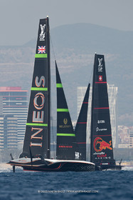 24 08 2024, Barcelona (ESP), Louis Vuitton 37th America's Cup, Louis Vuitton Prelilinary Regatta, Race Day 3