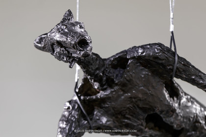 02 05 2023, Paris (FRA), oeuvre de Germaine Richier, Exposition Centre Pompidou 2023, Le Grifu 1952, Bronze patiné foncé, Epreuve d'exposition, Fondeur : Susse, Paris, 89 x 89 x 85 cm, Collection particulière