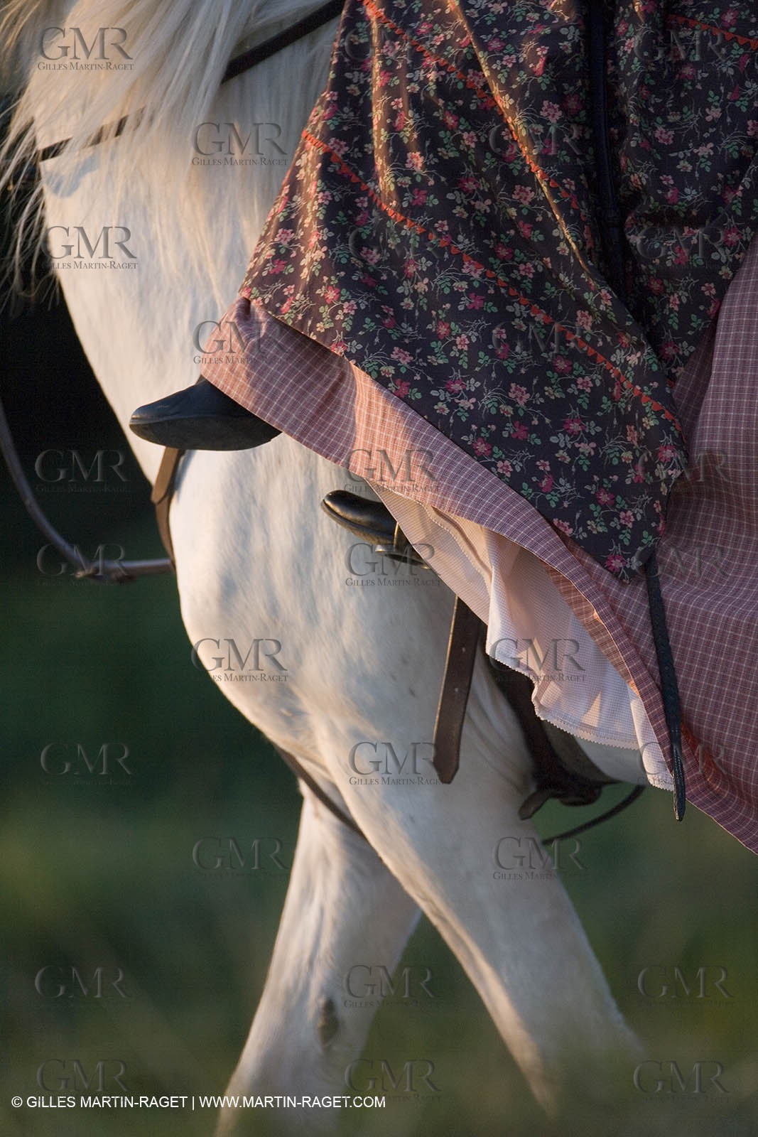 23 02 2007 - Arles, Nathalie Chay, Queen of Arles - Amazone horse riding