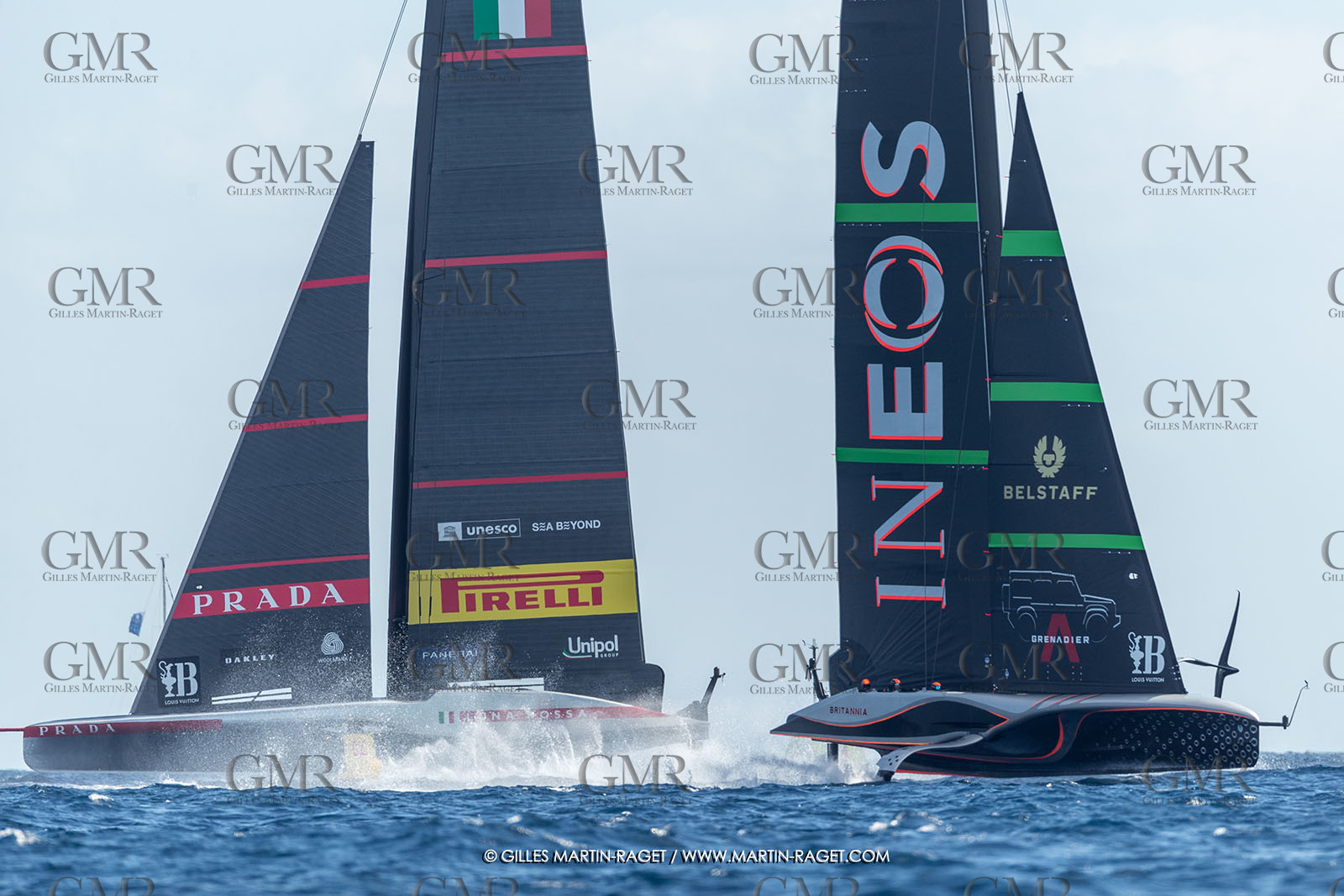 04 10 2024, Barcelona (ESP), 37th America's Cup, Louis Vuitton Cup Final, Race Day 7