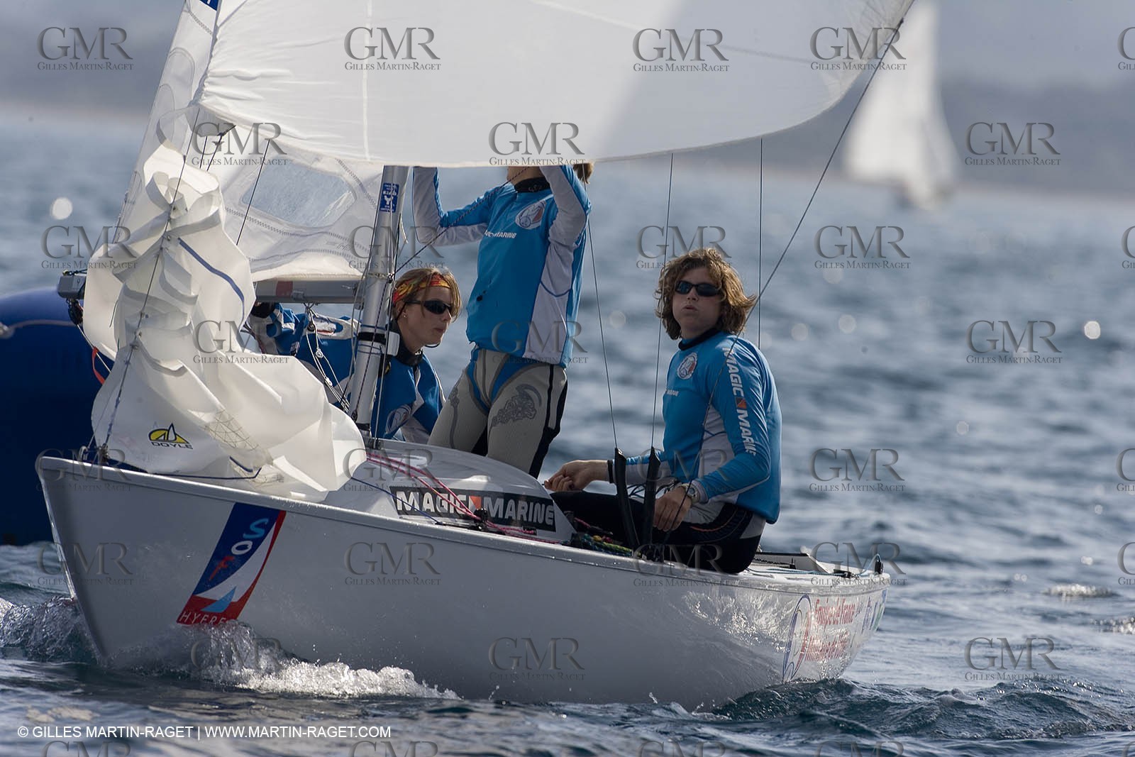 25 04 2007 - 2007 Semaine Olympique Française - Hyères (South of France) - Day 4 - Team France - Yingling - Leberre-Gerecht-Ponsar