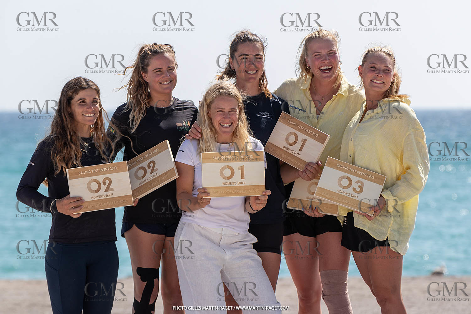 16 07 2023, Marseille, (FRA), Paris 2024 Olympic Games 2024 Sailing Test Event, Day 8, Medal race 49er FX
