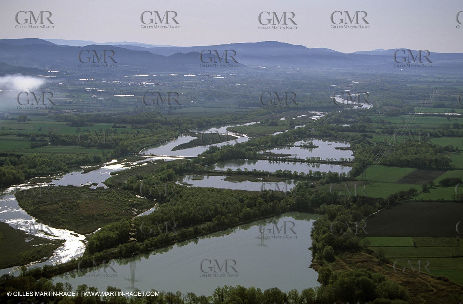 Durance river nearby Puy Sainte Reparade