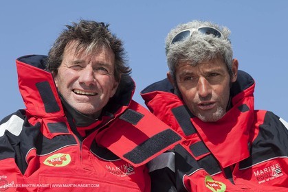 13 03 2010 -  La Grande Motte   Port Camargue (FRA) - Groupe Bel - Kito de Pavant   Sebastien Audigane training for Transat AG2R