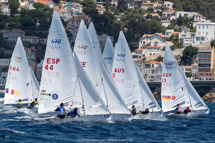 15 07 2023, Marseille (FRA), Paris 2024 Olympic Games Sailing Test Event, Day 6, 470 Medal Race