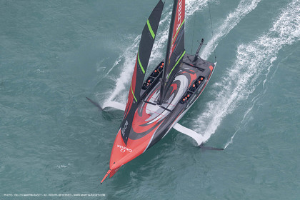 10 12 2020 - Auckland (NZL) - 36th America's Cup - Practice Sessions - Day 2 - Emirates Team New Zealand