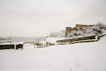 07 01 2009 - Marseille (FRA,13) - Exceptional snow amount on the city
