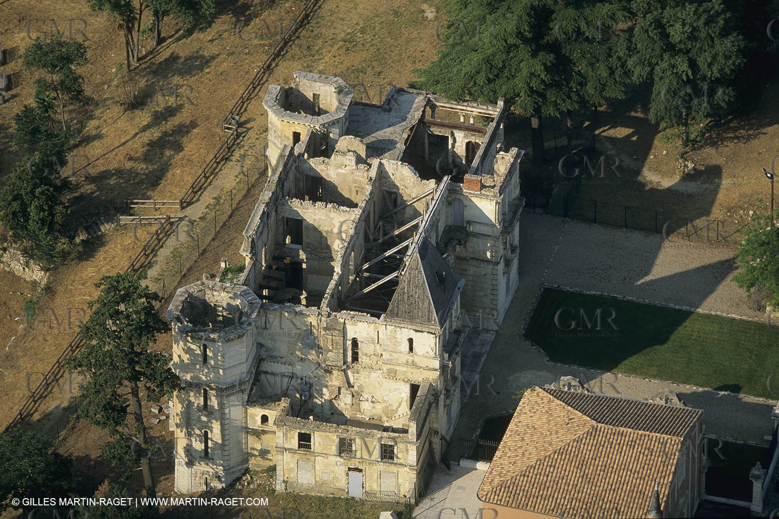 France, Provence, Pays d'Aubagne, collines de Marcel Pagnol, Charteau de la BUsine