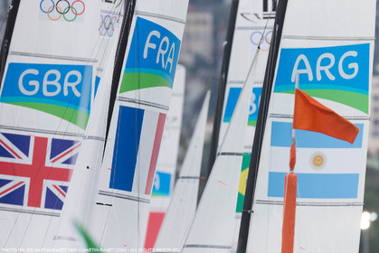 16 08 2016, Rio de Janeiro (BRA), 2016 Olympic Games, Sailing, Nacra 17, Billy Besson, Marie RIou
