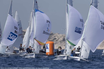 10 04 2015, Marseille (FRA), Yachting Club de la Pointe Rouge - Coupe Internationale de Printemps des 470, Day 3