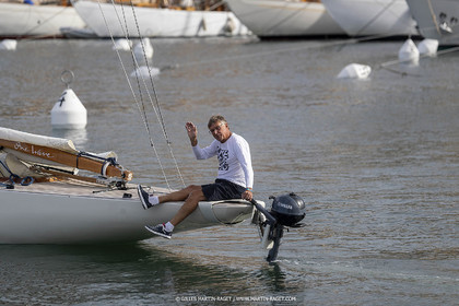 02 10 2022, Saint-Tropez (FRA,83), Voiles de Saint-Tropez 2022,  entraînement des maxis, William Borel
