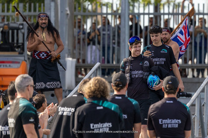 19 10 2024, Barcelona (ESP), Louis Vuitton 37th America's Cup, Final Match, Race Day 6, Dock out