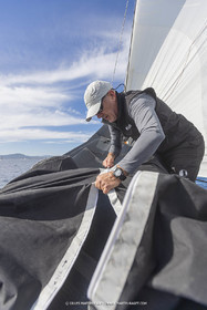 03 10 2022, Saint-Tropez (FRA,83), Voiles de Saint-Tropez 2022,  entraînement des maxis, A bord de Sipirit of Malouen X