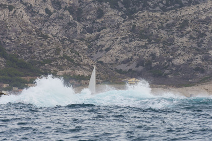 08 01 2016, Marseille (FRA, 13), Cruising in winter in the Calanques