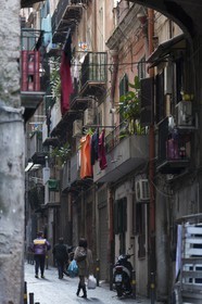 24 02 2012 - Naples (ITA) - 34th America's Cup - America's Cup World Series Naples 2012 - Naples Preview - Naples hisrtoric center streets