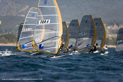 27 04 2007 - Semaine Olympique Française 2007 - Hyères - Jour 6 - Medal Race - Team France - RS:X - Bontemps Julien