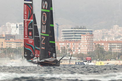 14 10 2024, Barcelona (ESP), Louis Vuitton 37th America's Cup, Final Match, Race Day 3, Raace 4