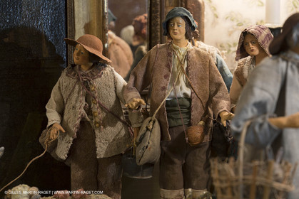 27 01 2018; L'isle sur Sorgue (FRA; 84); Les antiquaires; Crèche et santons de Jean-Jacques Bourgeois