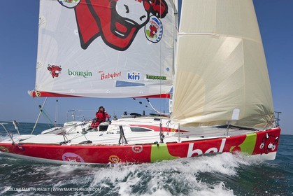 13 03 2010 -  La Grande Motte   Port Camargue (FRA) - Groupe Bel - Kito de Pavant   Sebastien Audigane training for Transat AG2R
