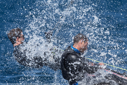 25 04 2016, Hyères (FRA,83), Jeux Olympiques Rio 2016, voile, 470, Sofian Bouvet   Jeremie Mion, SFS Voile