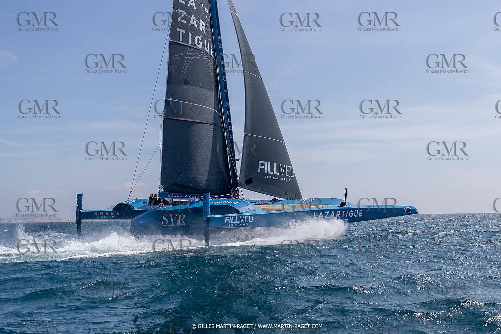 18 05 2022, Marseille (FRA), APremière navigation du trimaran Ultim SVR LAZARTIGUE à Marseille