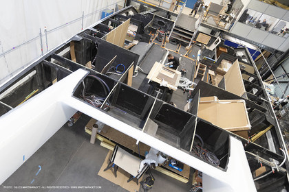 29 10 2018, La Grande Motte (FRA,30), Chantier Gunboat, construction du Gunboat 68