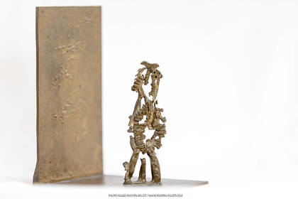 06 03 2016, Saint Etienne du Grès (FRA,13), Oeuvre de Germaine Richier, Seiche n° 27 sur équerre, 1955-56