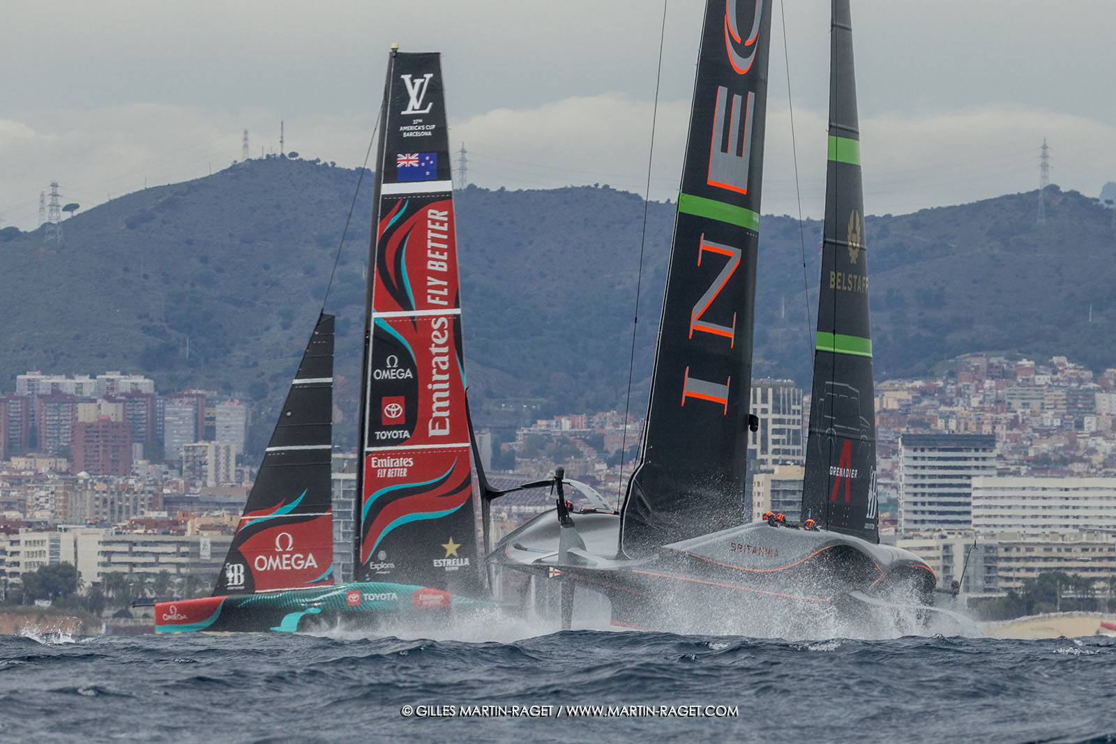 18 10 2024, Barcelona (ESP), Louis Vuitton 37th America's Cup, Final Match, Race Day 5, Race 8