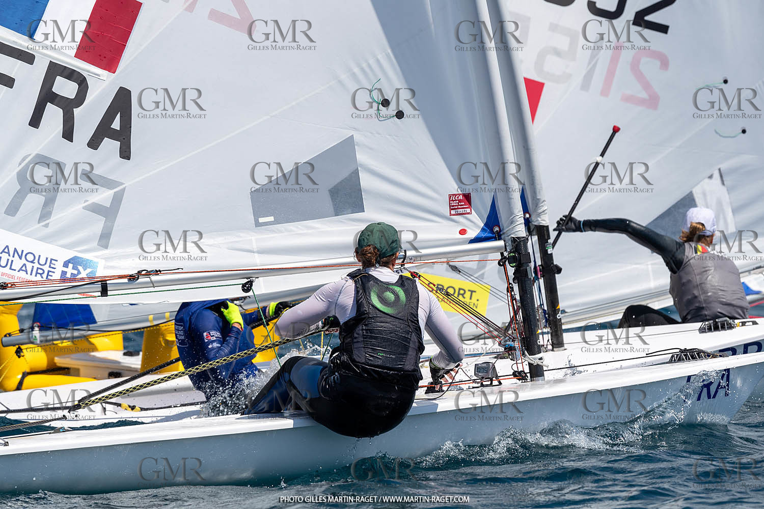 15 07 2023, Marseille (FRA), Paris 2024 Olympic Games Sailing Test Event, Day 6, Ilca 6 Medal race