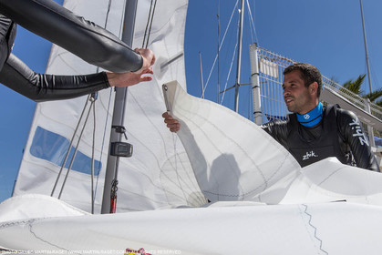 25 04 2016, Hyères (FRA,83), Jeux Olympiques Rio 2016, voile, 470, Sofian Bouvet   Jeremie Mion, SFS Voile