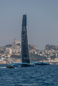 18 05 2022, Marseille (FRA), APremière navigation du trimaran Ultim SVR LAZARTIGUE à Marseille