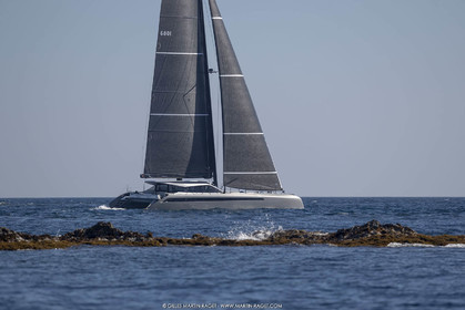 16 02 2019, Porquerolles (FRA,83), Gunboat 68 sail testing  3