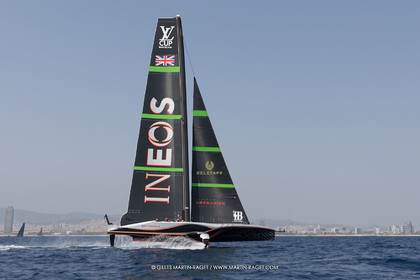 24 08 2024, Barcelona (ESP), Louis Vuitton 37th America's Cup, Louis Vuitton Prelilinary Regatta, Race Day 3