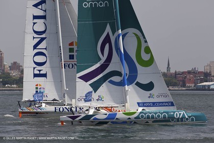 05 07 2012 - New York (USA) - Ocean Krys Race - Speed runs in fornt of NY city